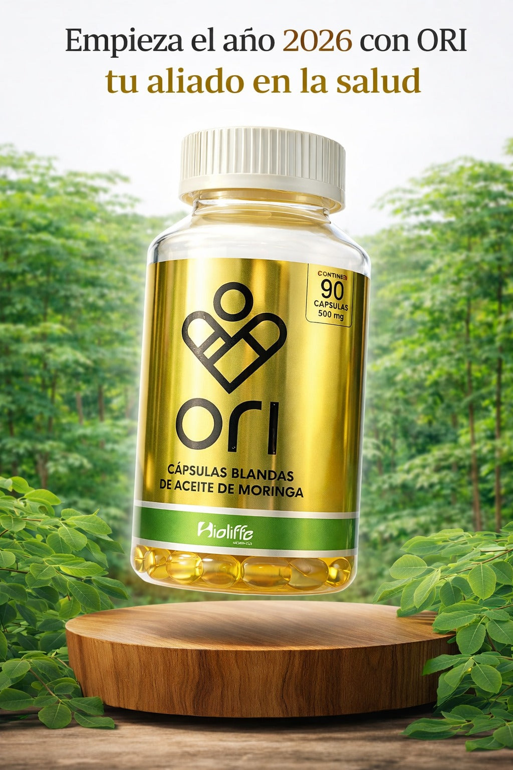 ORI Aceite de Moringa en Cápsulas 🌿 | Energía, Desinflama y Rejuvenecimiento Natural desde Adentro