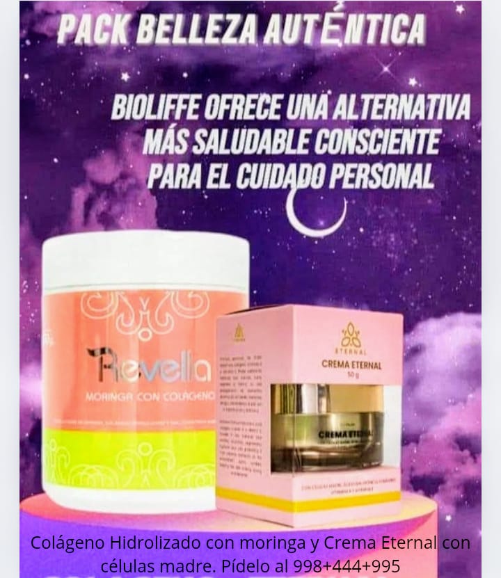 ✨ Revella Bioliffe — Colágeno Hidrolizado Repotenciado para una Piel Joven, Cabello Fuerte y Belleza Natural