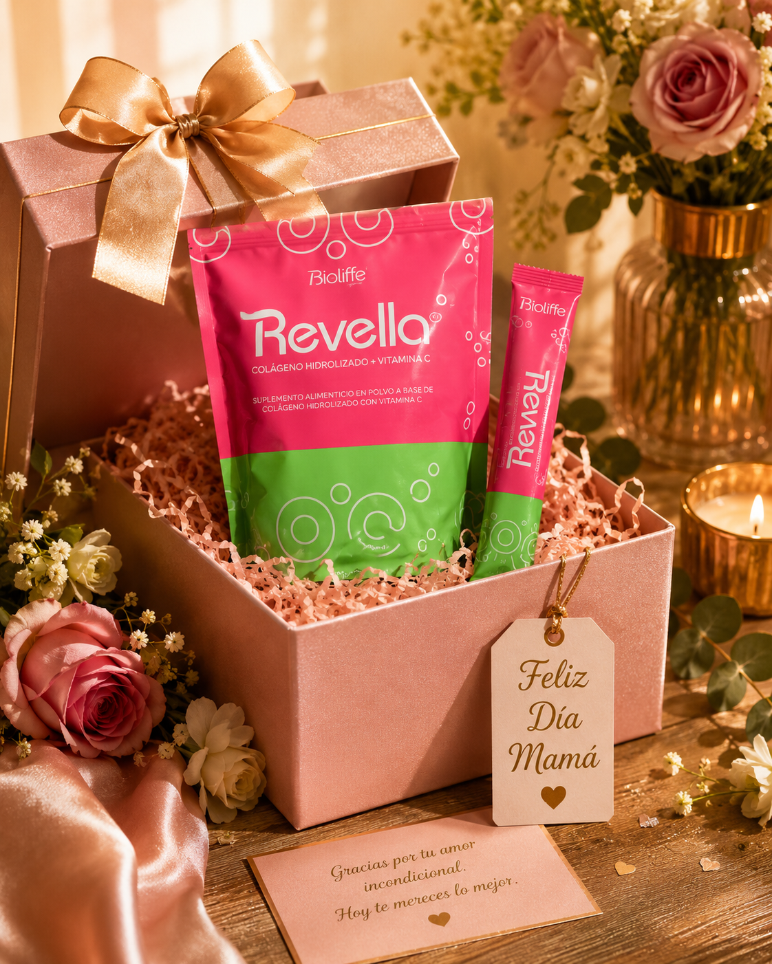 ✨ Revella Bioliffe — Colágeno Hidrolizado Repotenciado para una Piel Joven, Cabello Fuerte y Belleza Natural