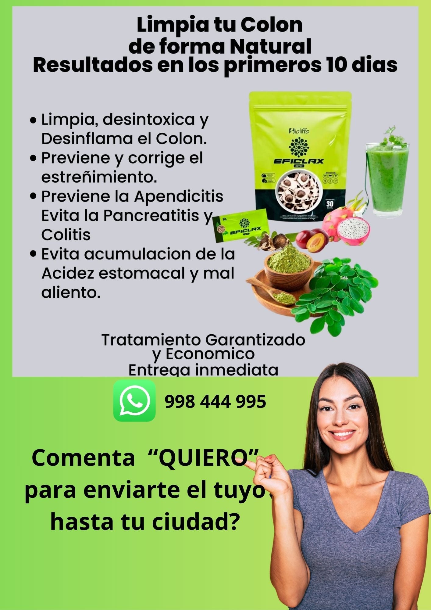 Pack 3 Eficlax Detox Intestinal 🌸 Edición Día de la Madre