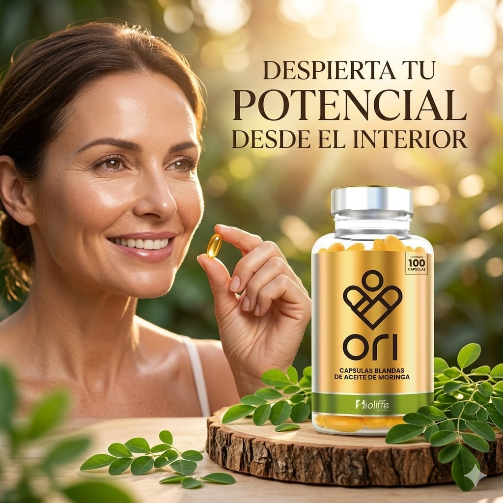 ORI Aceite de Moringa en Cápsulas 🌿 | Energía, Desinflama y Rejuvenecimiento Natural desde Adentro