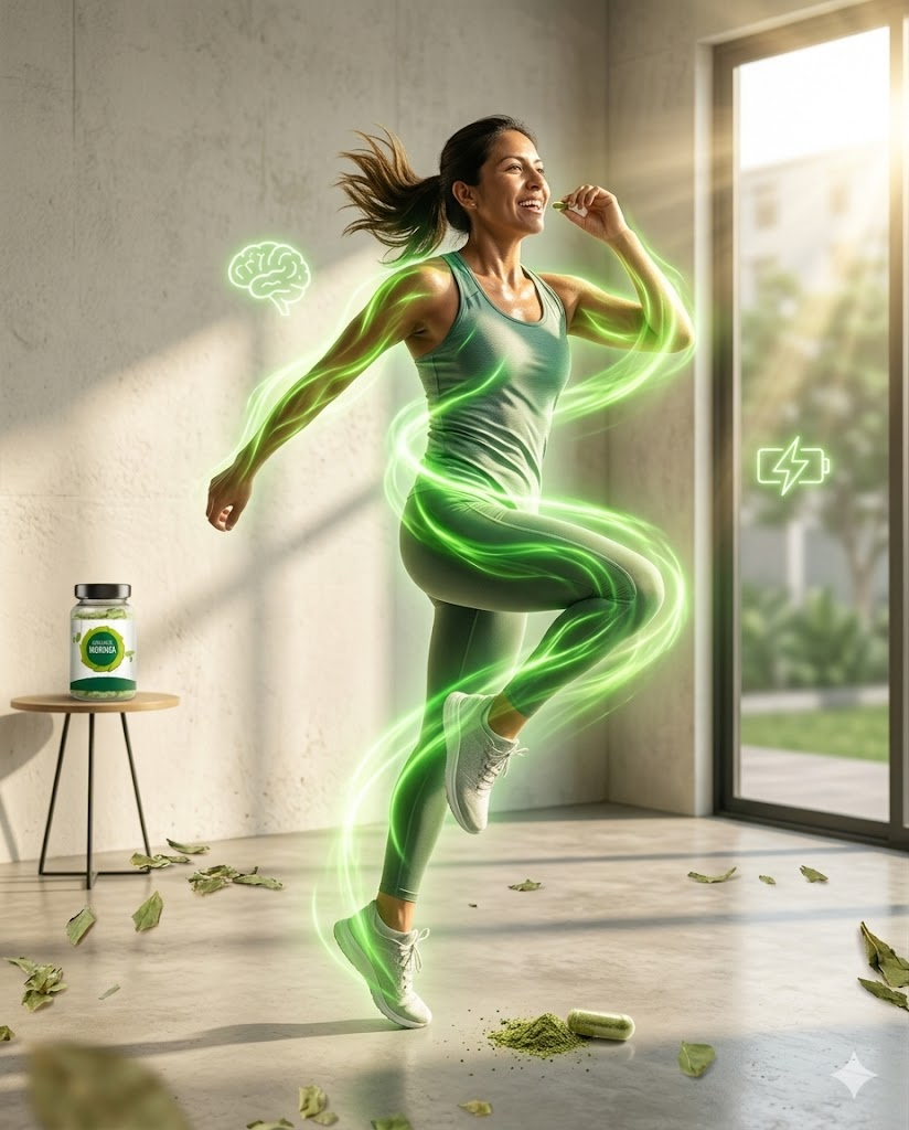Moringa Premium en Cápsulas – Energía Natural, Detox y Bienestar Diario