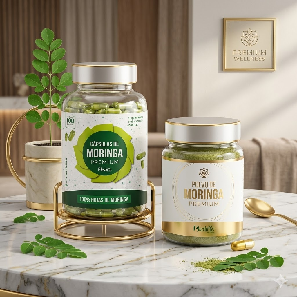 Moringa Premium en Cápsulas – Energía Natural, Detox y Bienestar Diario