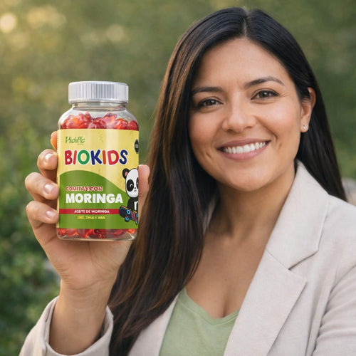 Biokids Gomitas nutritivas con moringa (super alimento)