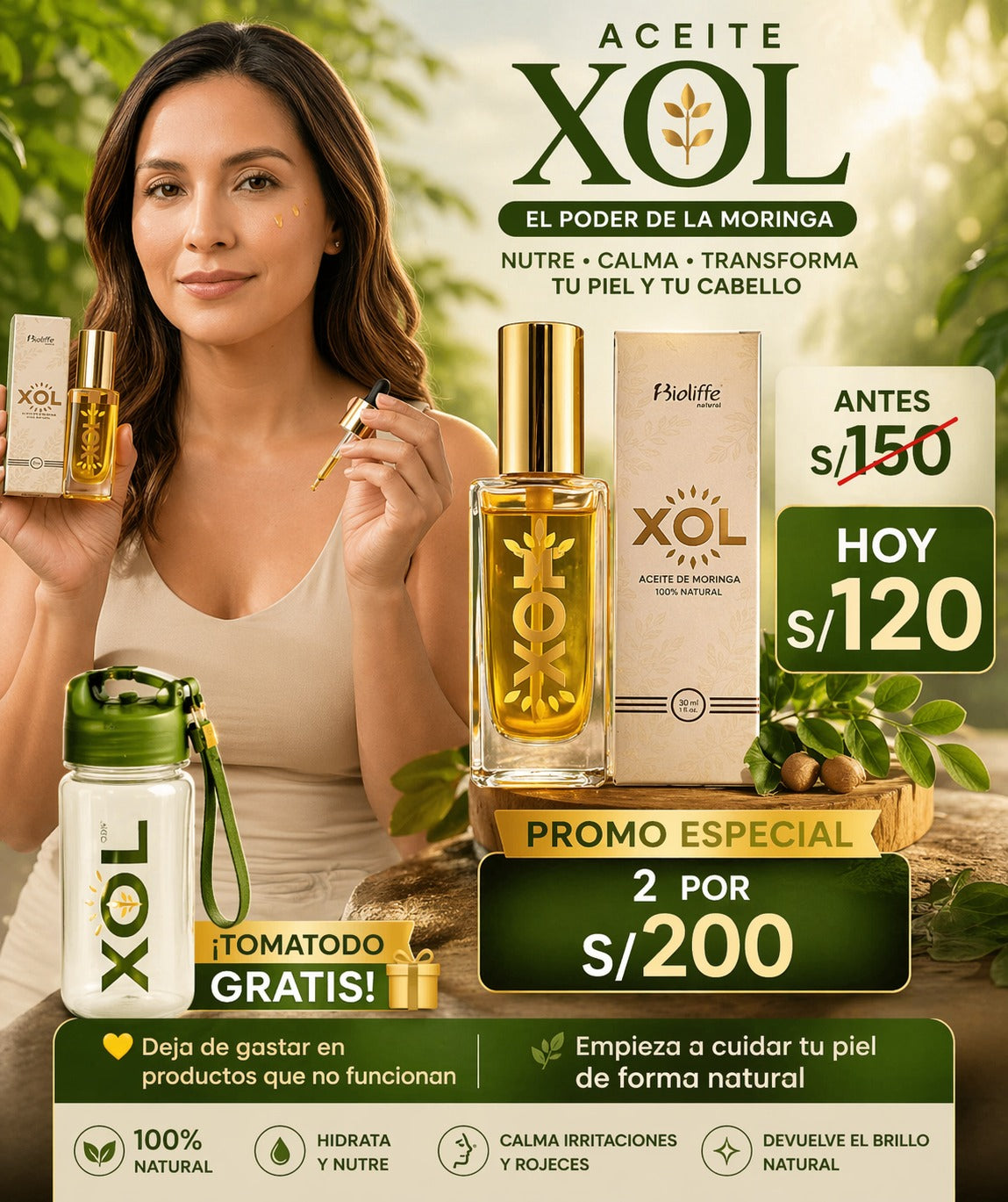 ☘️Aceite XOL Bioliffe | Nutre tu piel, reduce manchas y calma el acné naturalmente☘️